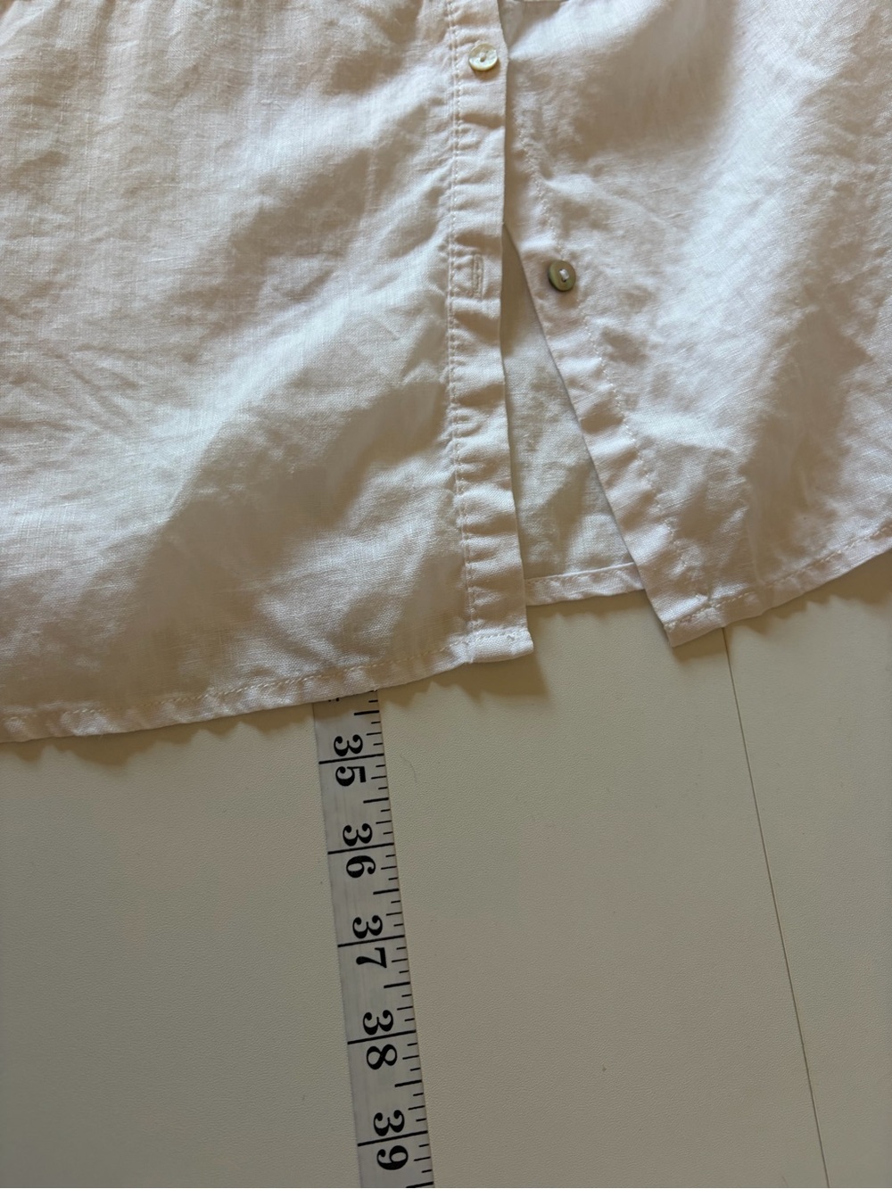 Tahari Coastal Old Money 100% Linen White Shirt Dress Tunic Size 2X Beach - Picture 13 of 15
